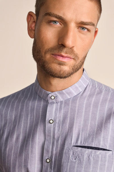 Krueger Traditional Long Sleeve Shirt "Samir" gray