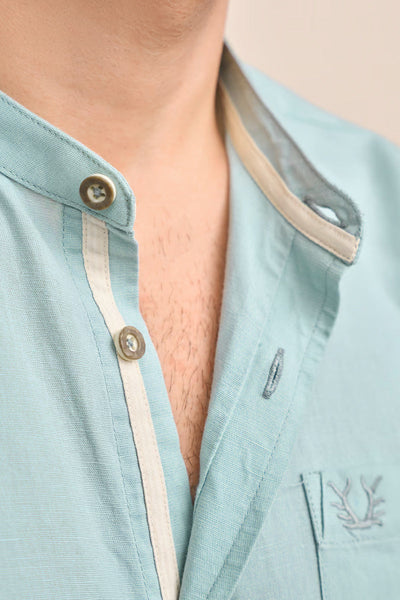 Krueger Traditional Long Sleeve Shirt "Marcius" green
