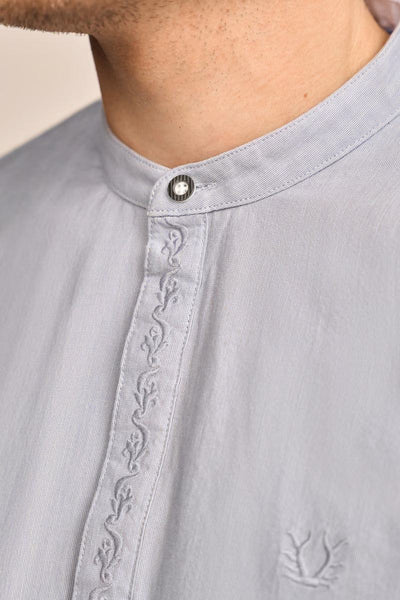 Krueger Traditional  Shirt "Cay" gray