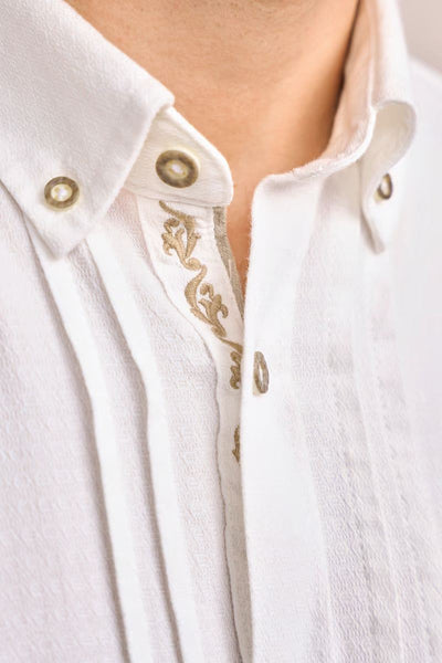Krueger Traditional  Shirt "Bent" white