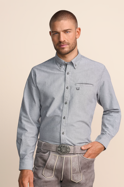 Krueger Traditional  Shirt "Auron" gray