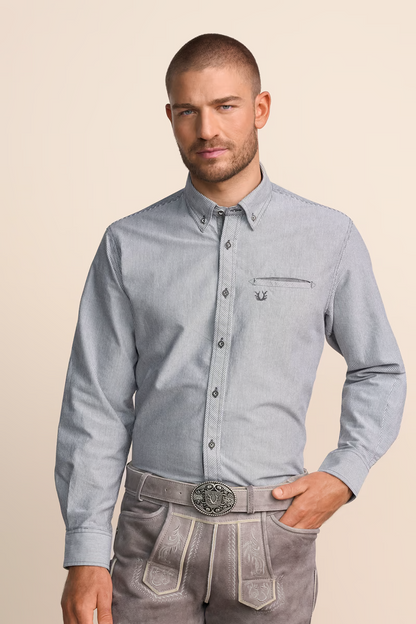 Krueger Traditional  Shirt "Auron" gray (M-only)