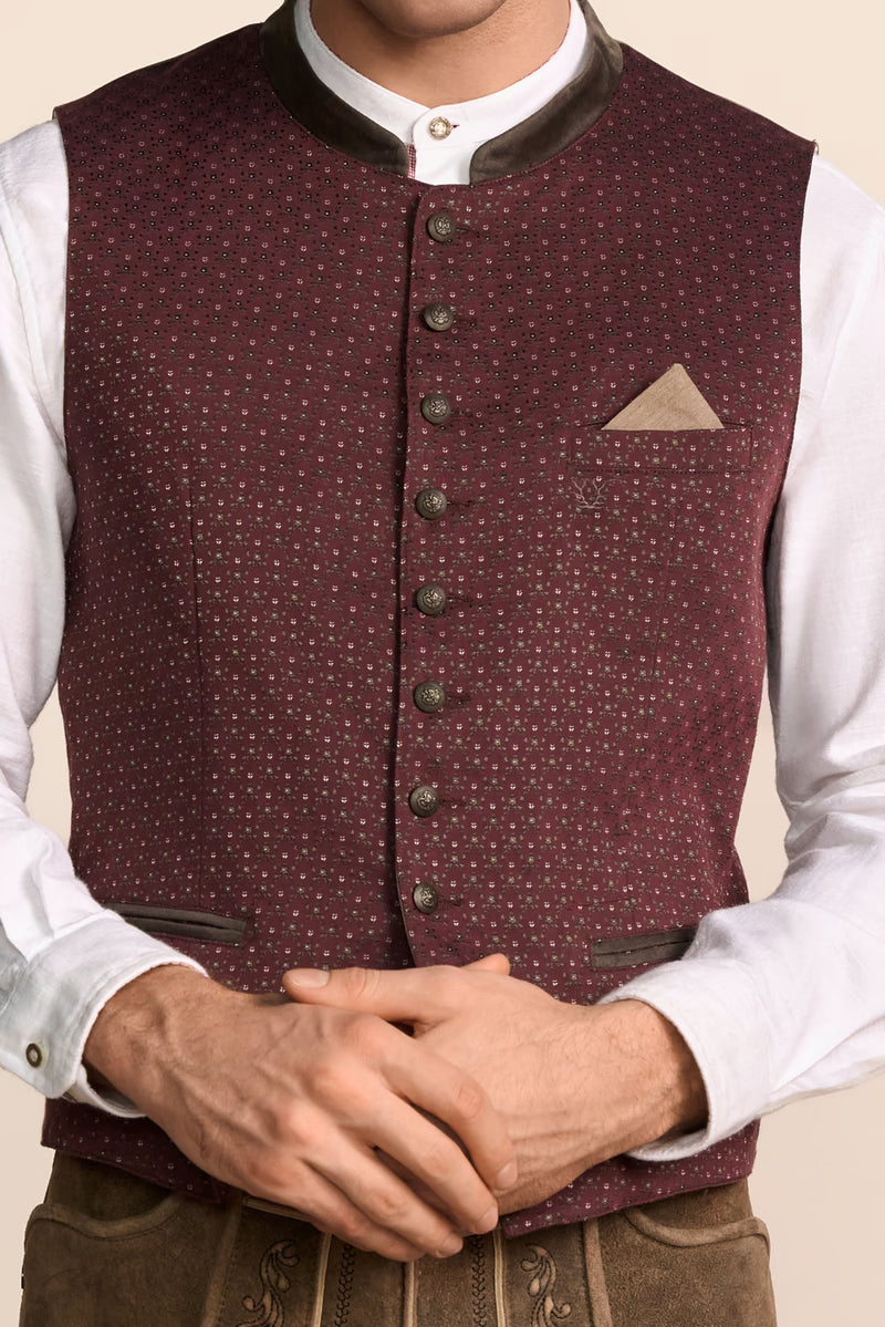 Kruger Traditional Vest "Lianor" red