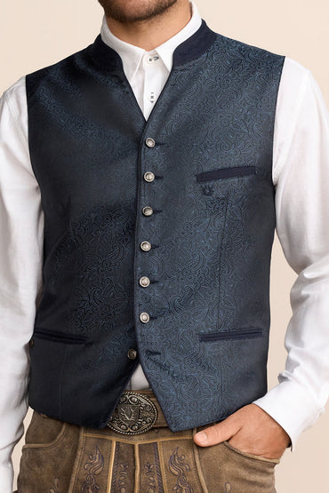 Kruger Traditional Vest "Christof" Blue
