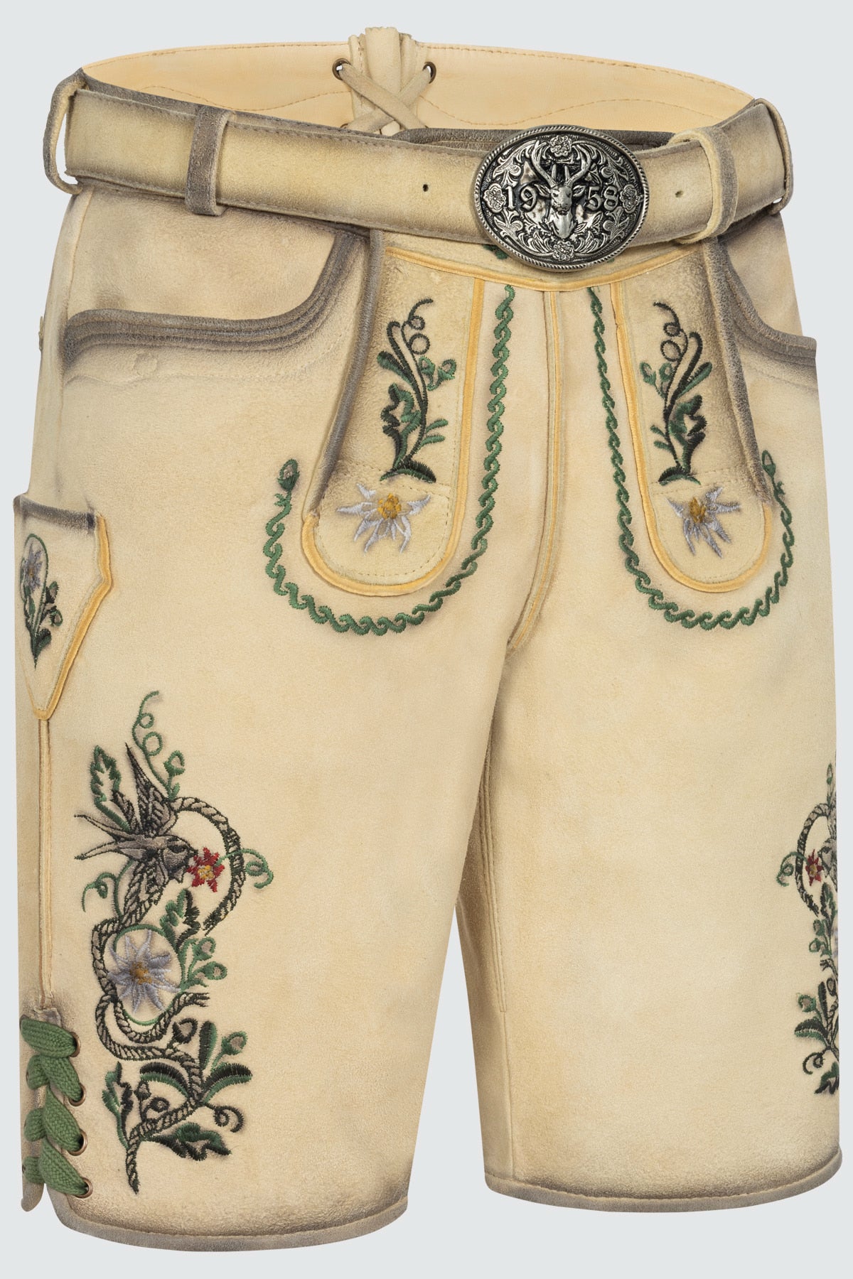 Kruger Darian lederhosen beige, back