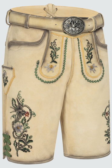 Kruger Darian lederhosen beige, back