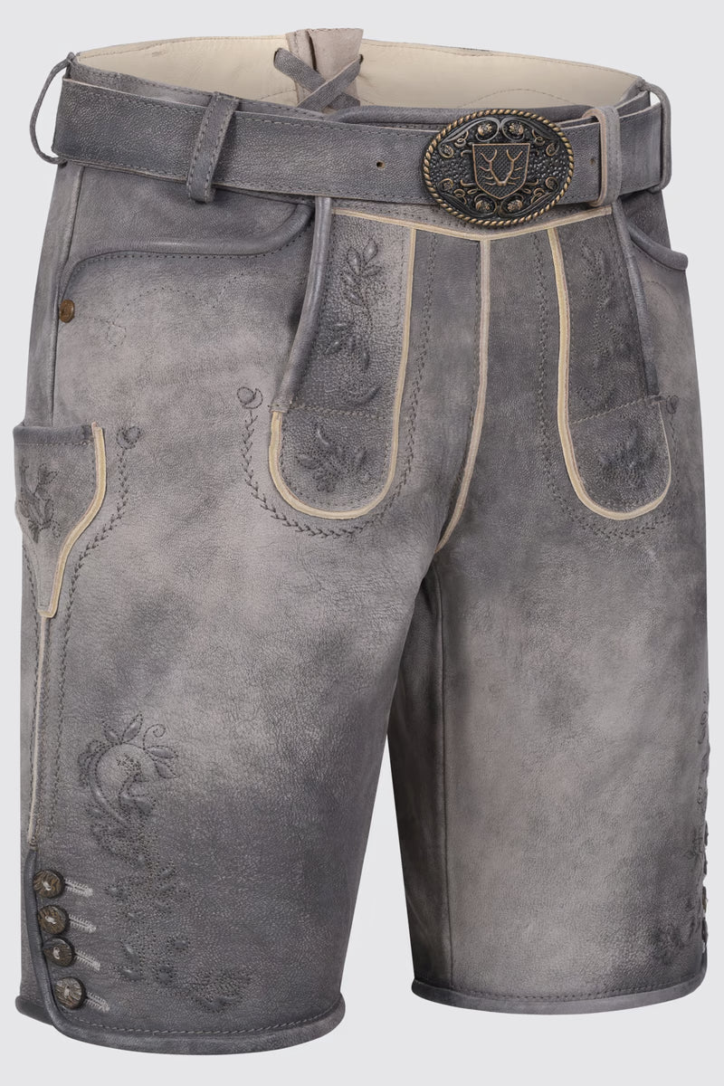 Kruger Men's Lederhosen "Wincent" gray