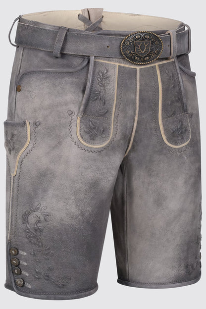 Kruger Men's Lederhosen "Wincent" gray