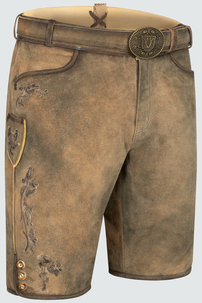 Kruger Paulo lederhosen brown, back