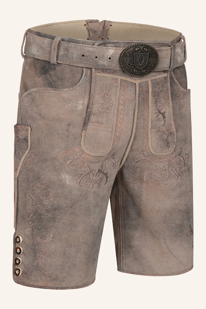 Kruger Delio lederhosen brown, back