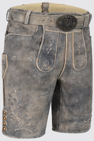 Kruger Berno lederhosen gray, back