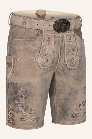 Kruger Berno lederhosen brown, back