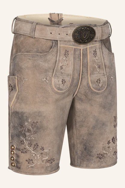 Kruger Berno lederhosen brown, back
