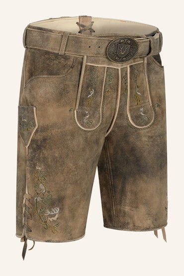 Kruger Micah lederhosen brown, back