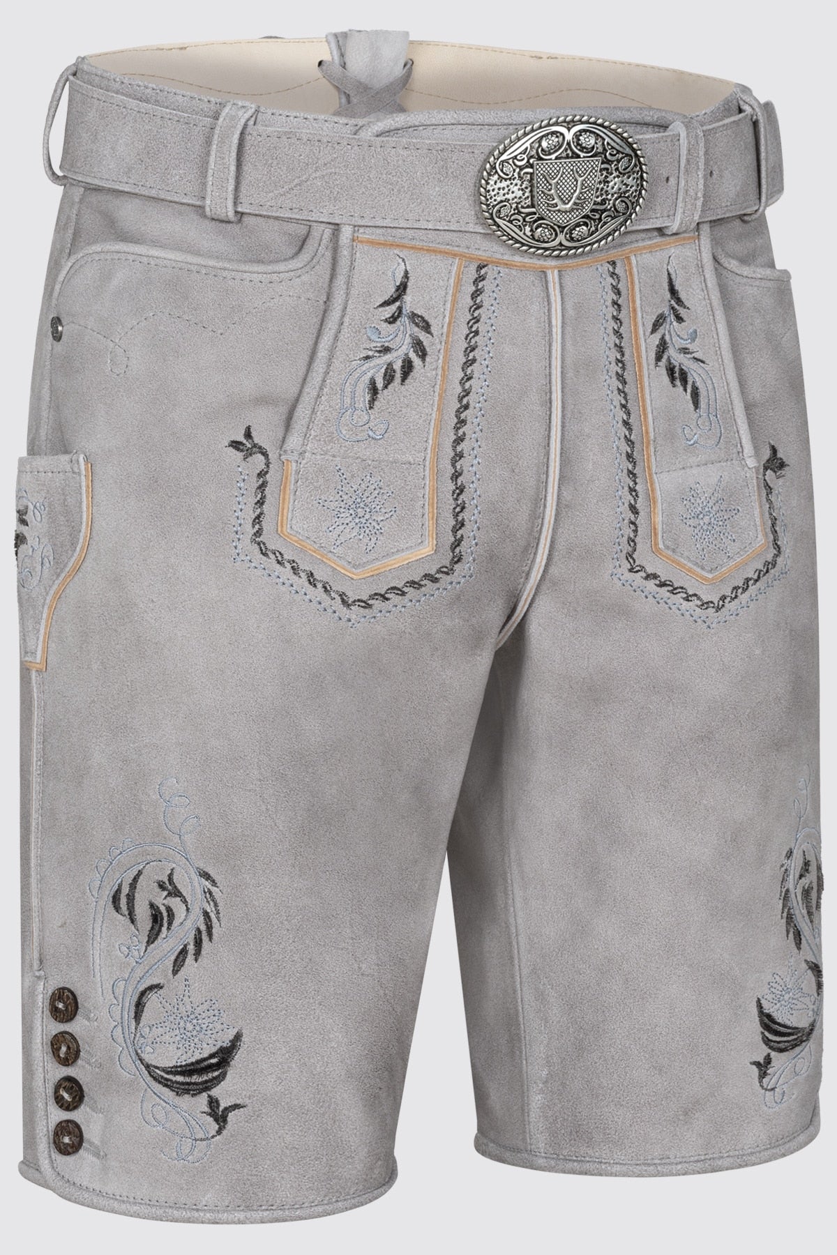 Kruger Heiko lederhosen gray, back