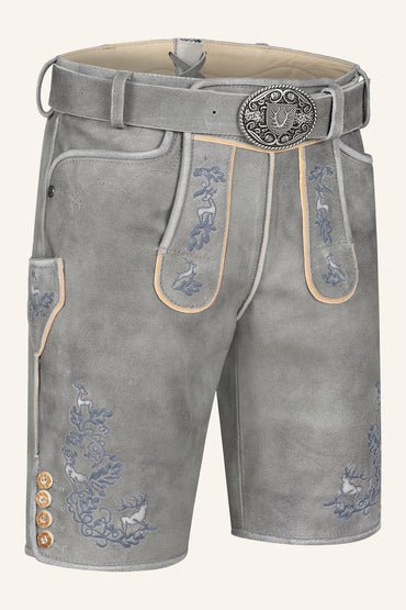 Kruger Berat lederhosen gray, back