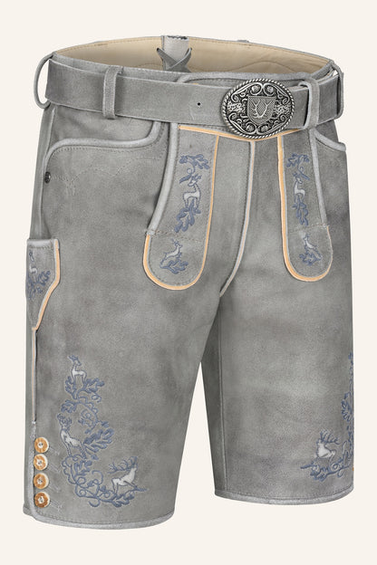 Kruger Berat lederhosen gray, back