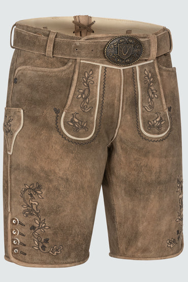 Kruger Corentin lederhosen brown, back