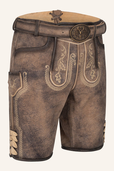 Kruger Magnus lederhosen brown, back