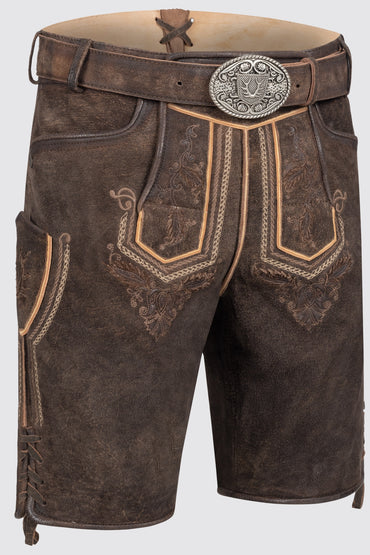 Kruger Roger lederhosen brown, back