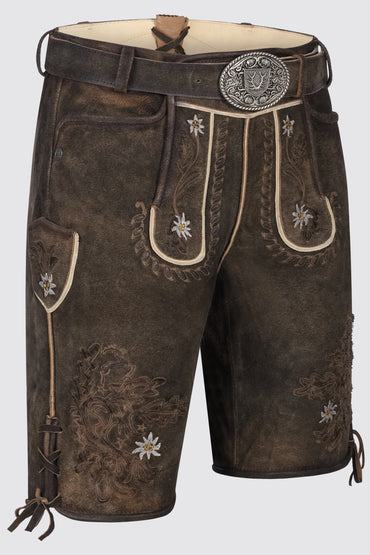 Kruger Leny lederhosen brown, back