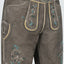 Kruger Men's Lederhosen "Jorrit" (brown) with Belt (low stock)