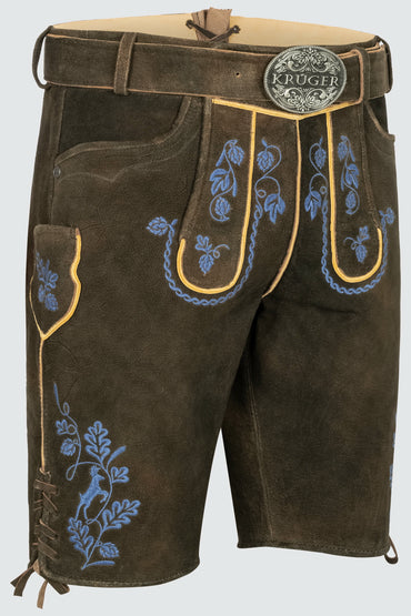 Kruger Roland lederhosen brown, back