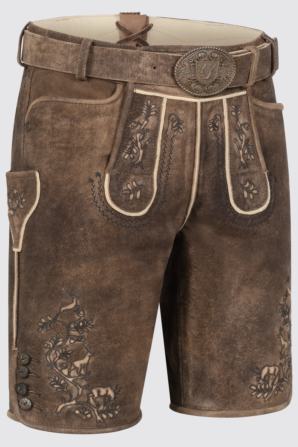 Kruger Mischa lederhosen brown, back