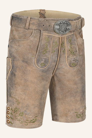 Kruger Arthas lederhosen beige, back