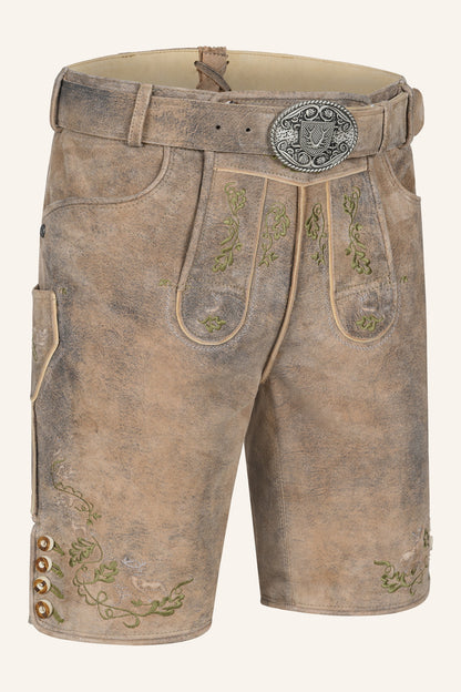 Kruger Arthas lederhosen beige, back