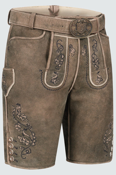 Lederhose Gildo mit Gürtel