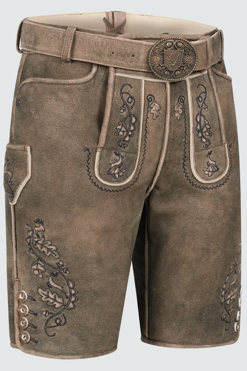 Lederhose Gildo mit Gürtel