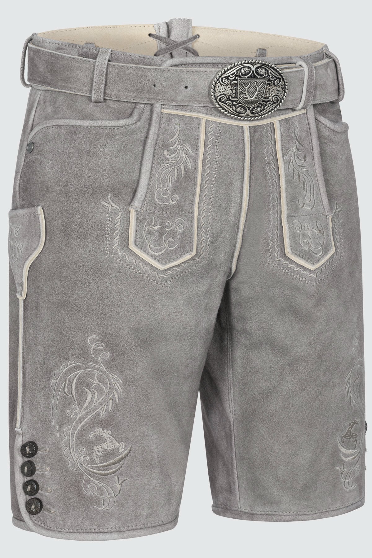 Kruger Maik lederhosen gray, back