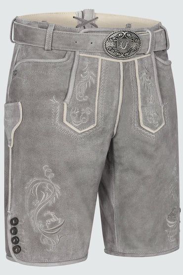 Kruger Maik lederhosen gray, back