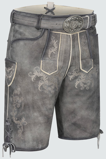 Kruger Torin lederhosen gray, back