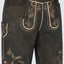 Lederhose Nero mit Gürtel
