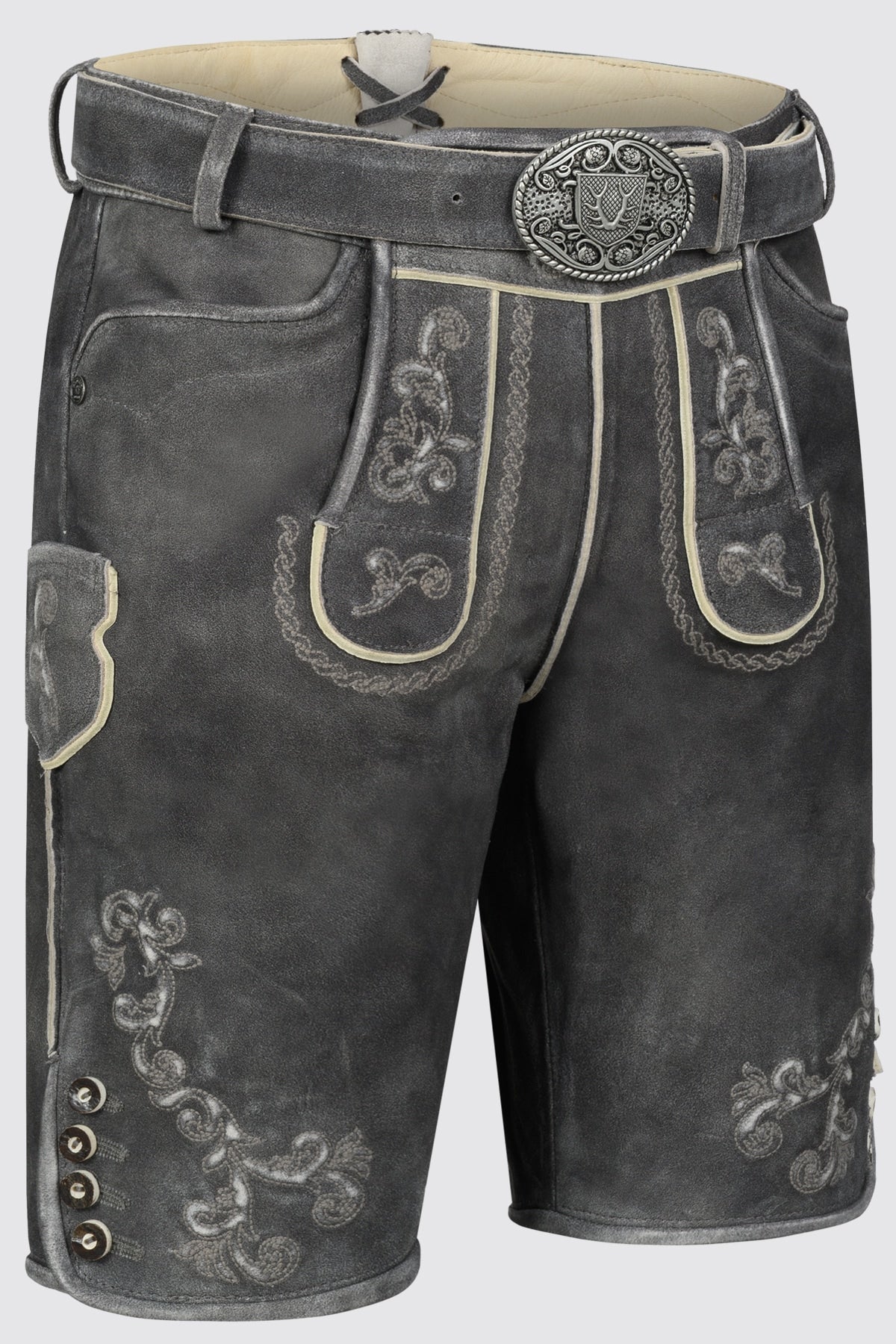Kruger Nevi lederhosen gray, back