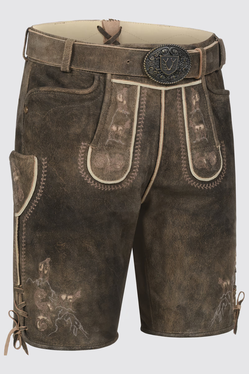 Kruger Men's Lederhosen "Deniz" brown