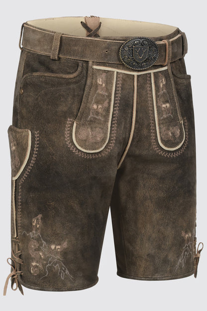 Kruger Men's Lederhosen "Deniz" brown