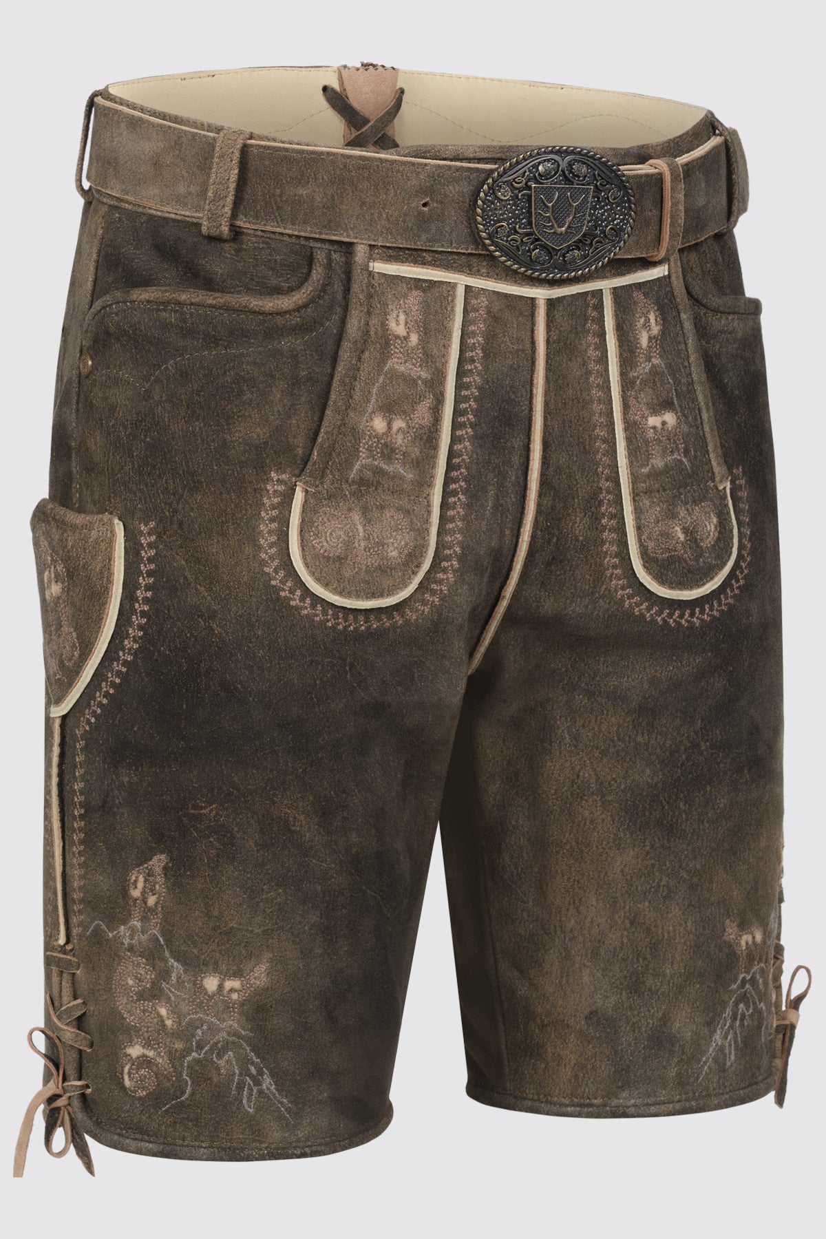 Kruger Deniz lederhosen brown, back