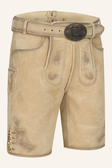 Kruger Thaddeus lederhosen beige, back