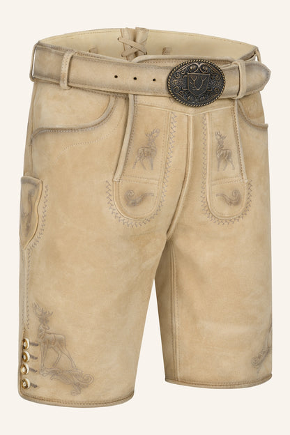Kruger Thaddeus lederhosen beige, back