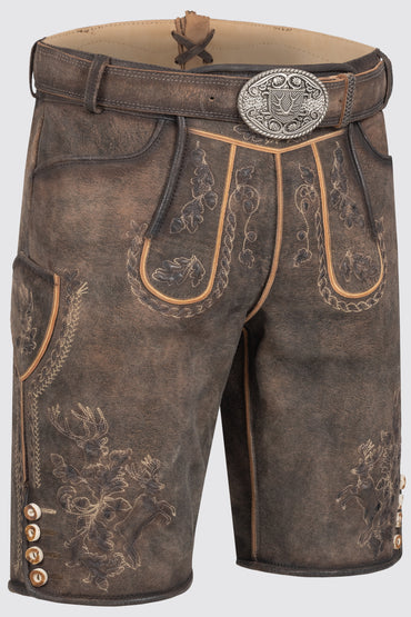 Kruger Theodor lederhosen brown, back