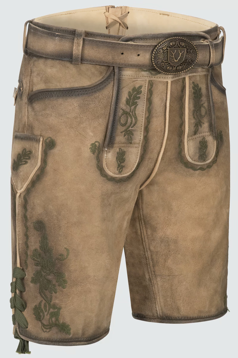 Kruger Men's Lederhosen "Ulli" with belt (54)
