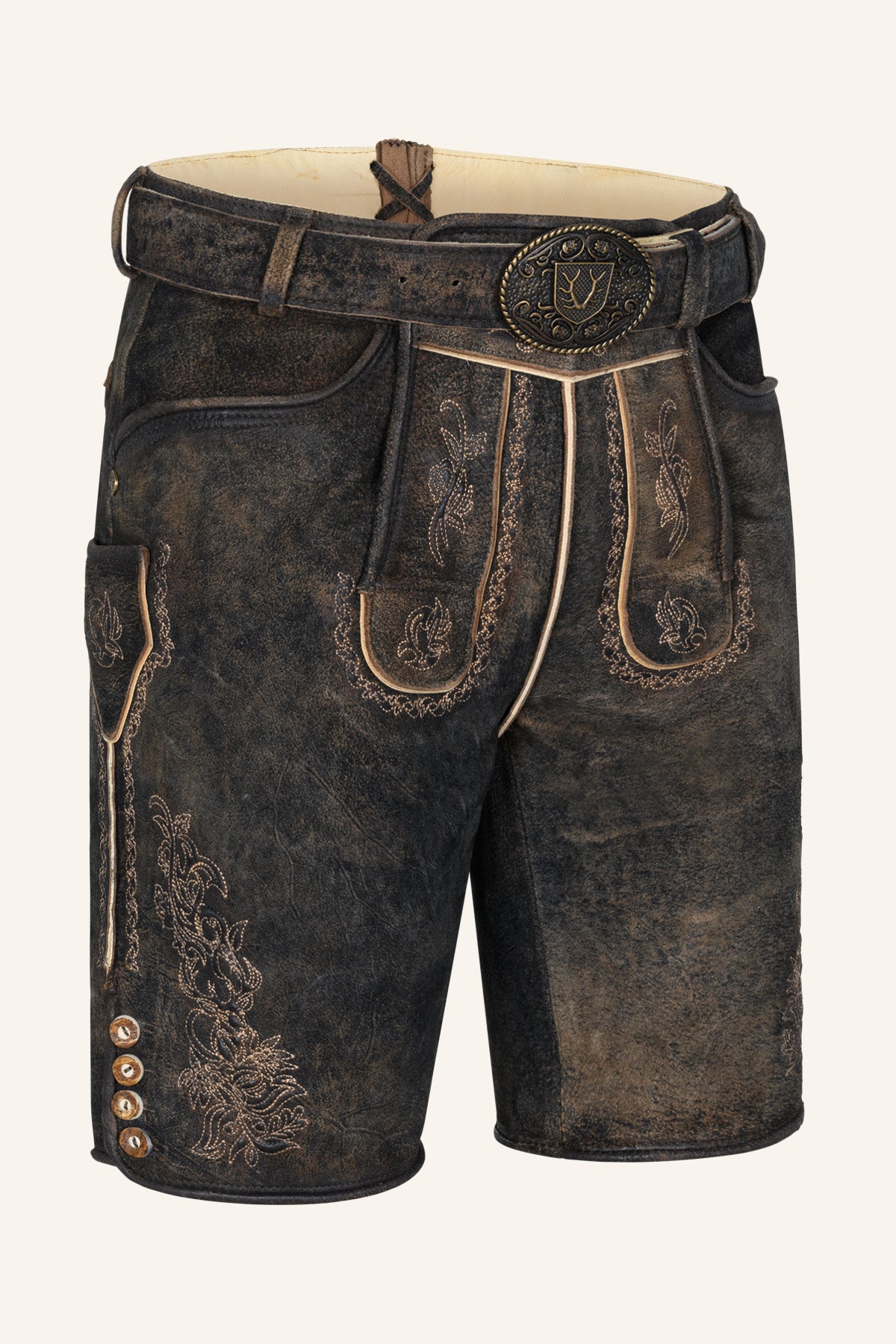 Kruger Jihn lederhosen brown, back
