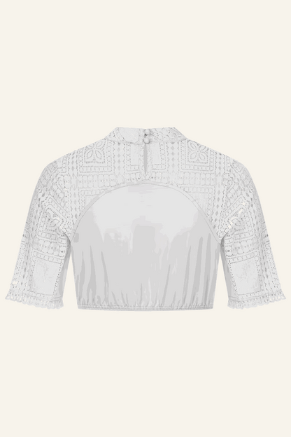 Kruger Dirndl Blouse "Larene" gray