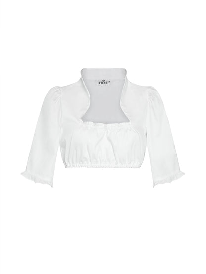Berwin 3/4 Sleeve Dirndl Blouse, White