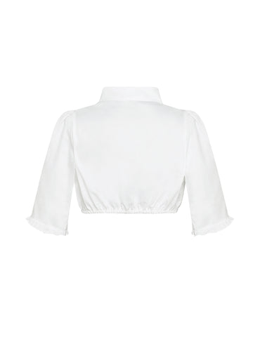 Berwin 3/4 Sleeve Dirndl Blouse, White