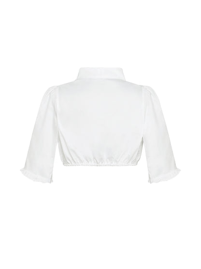 Berwin 3/4 Sleeve Dirndl Blouse, White