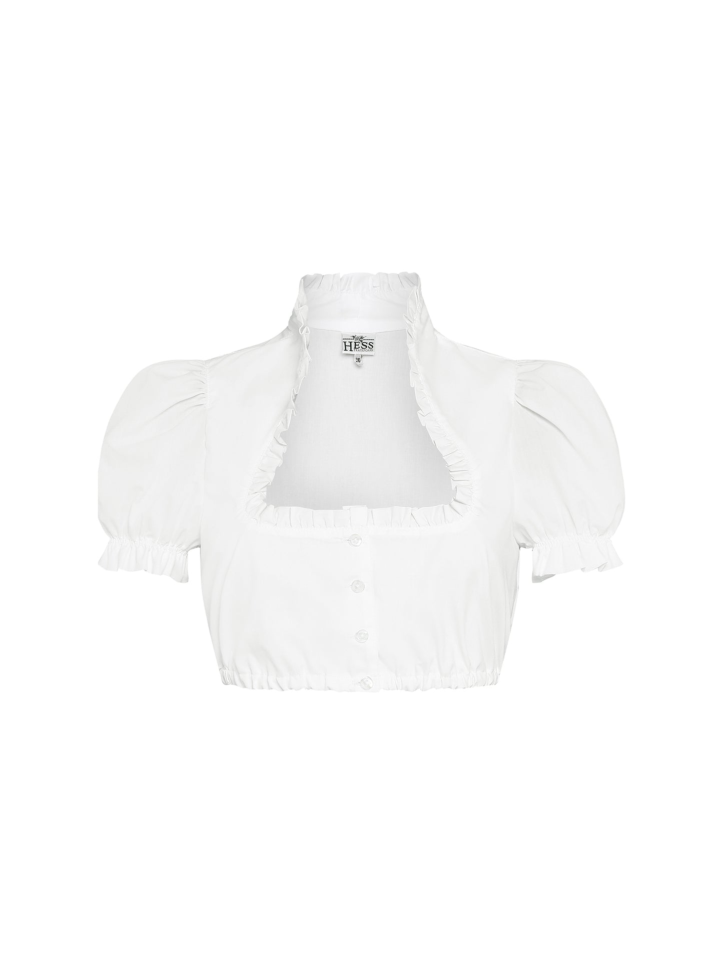 Berwin Puff Sleeve Dirndl Blouse, White